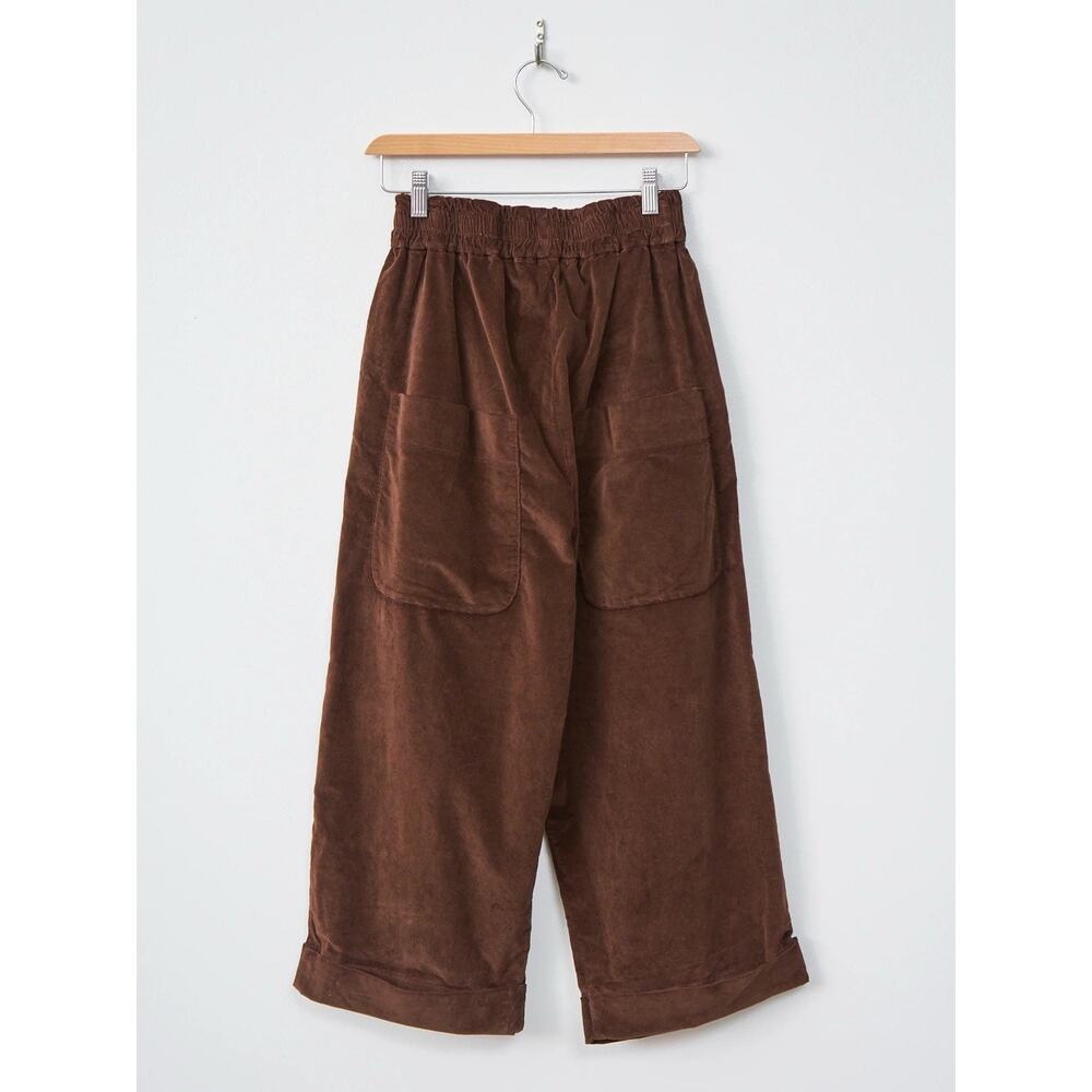 NWT Album Di Famiglia Velvet Bragoni Trousers Pants Coffee - S - Picture 6 of 14